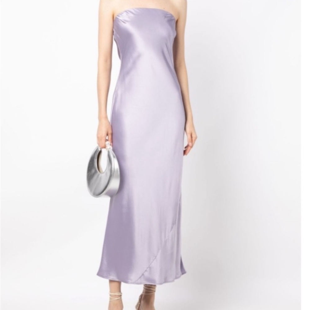 Reformation Strapless Lavender Dress